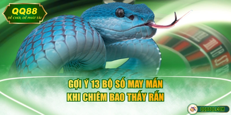 Gợi ý 13 bộ số may mắn khi chiêm bao thấy rắn