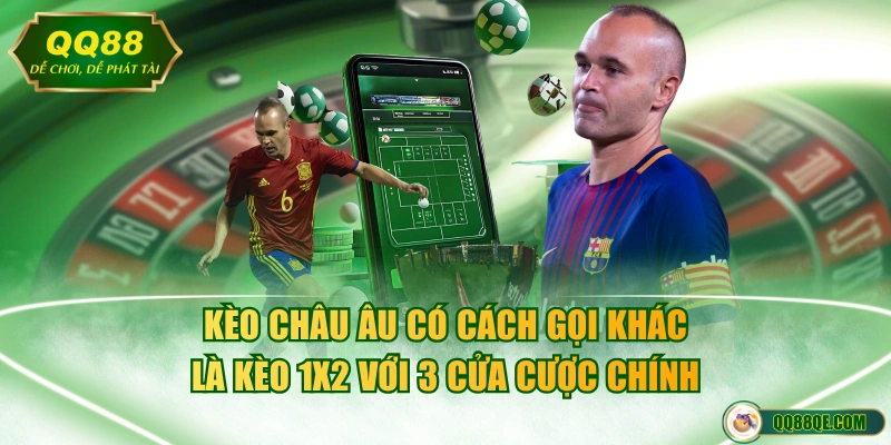 Kèo châu Âu có cách gọi khác là kèo 1x2 với 3 cửa cược chính