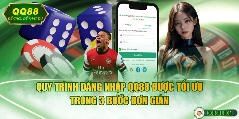 Quy trình đăng nhập QQ88 được tối ưu trong 3 bước đơn giản